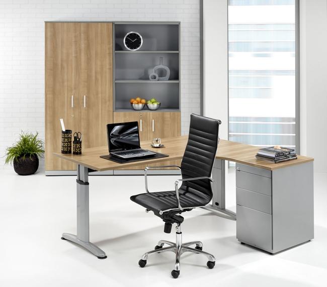Bureau T-SERIE - Compact droite - 180 x 120 cm – Image 3