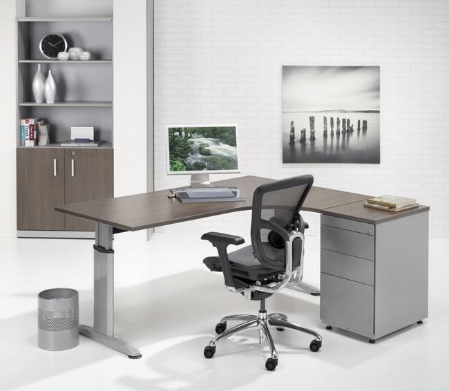 Bureau T-SERIE - Compact droite - 180 x 120 cm – Image 4