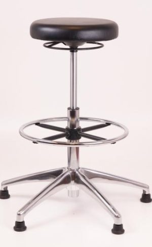 336 - Tabouret haut PVC Alu
