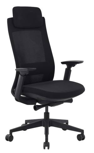 Andrea - Chaise de bureau haut dossier avec appui-tête