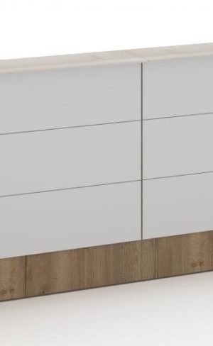 Comptoir d'accueil : L288 x P78 x H110 cm - Chêne Halifax