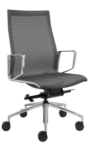 Chaise de bureau Design en résille - Anthracite