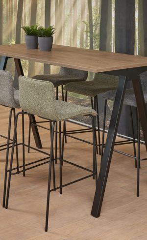 Table haute pieds V - H110 x L140 x P80 cm