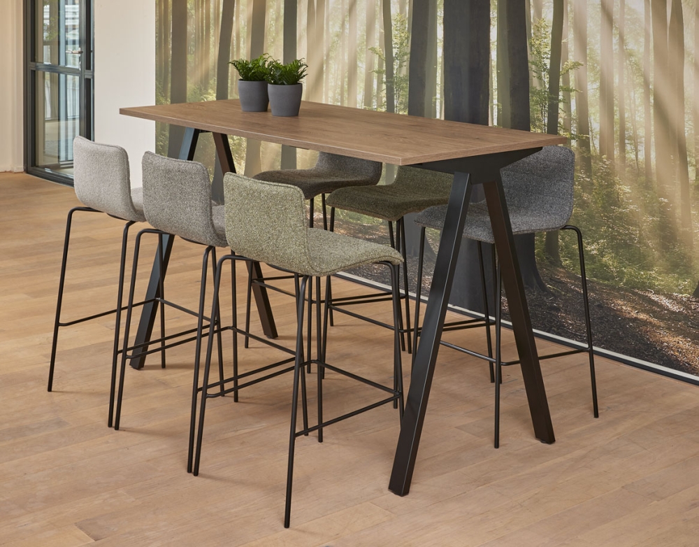 Table haute pieds V - H110 x L180 x P80 cm – Image 2