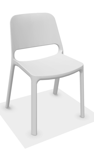 Chaise Polytone-O - Blanche