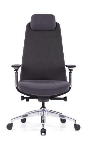 Khan - Chaise de bureau haut dossier avec appui-tête