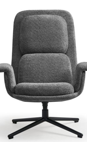 Fauteuil Design haut dossier avec accoudoirs - 1 place