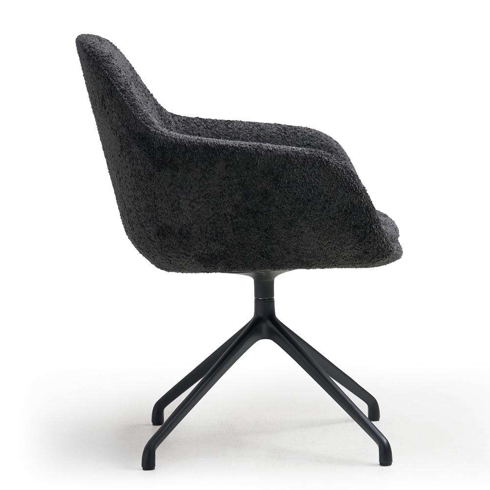 Fauteuil Design bas dossier avec accoudoirs - 1 place – Image 2