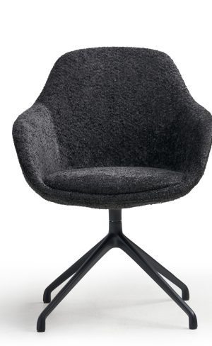 Fauteuil Design bas dossier avec accoudoirs - 1 place